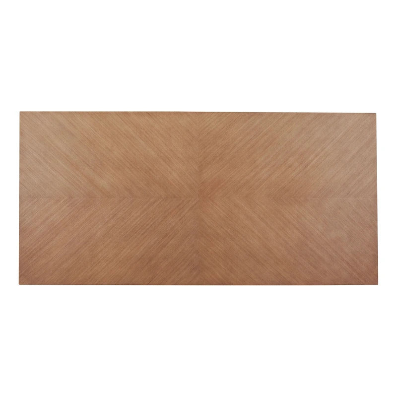 Dining Table, Natural, Seats 6, Tapered Legs, 78W x 38D x 30H in