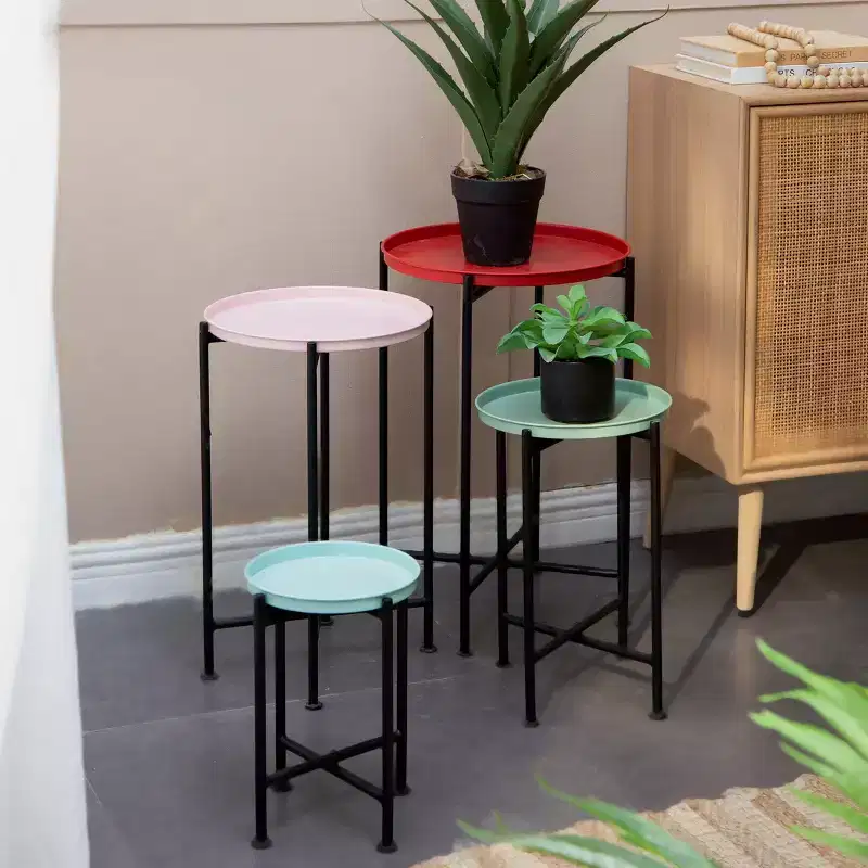 Dutile Modern Metal Nesting Table (4 Tables)