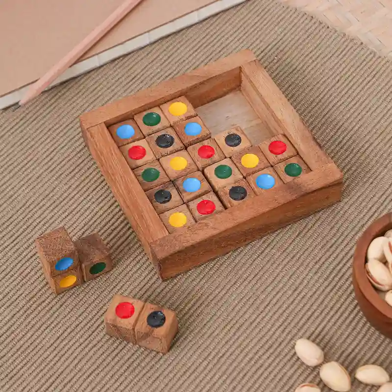Colorful Sudoku Wood Puzzle Game