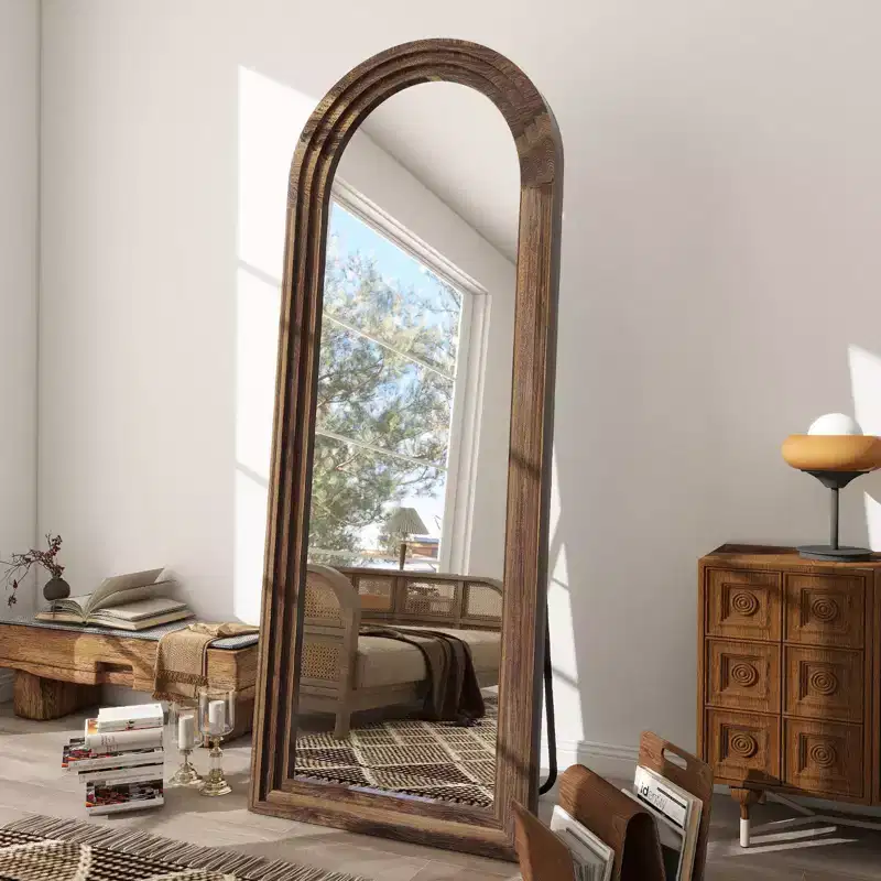 Rectangle With Rounded Top Full Length Mirrors
