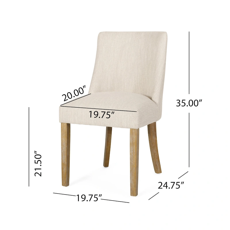 Frances Fabric Dining Chair (Set of 4) by Christopher Knight Home