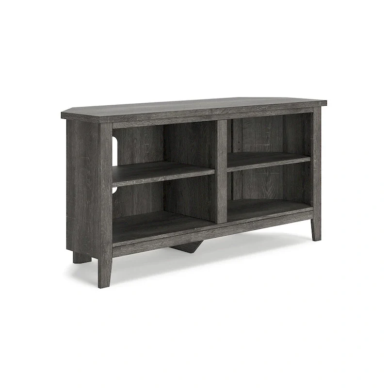 Gray Corner TV Stand