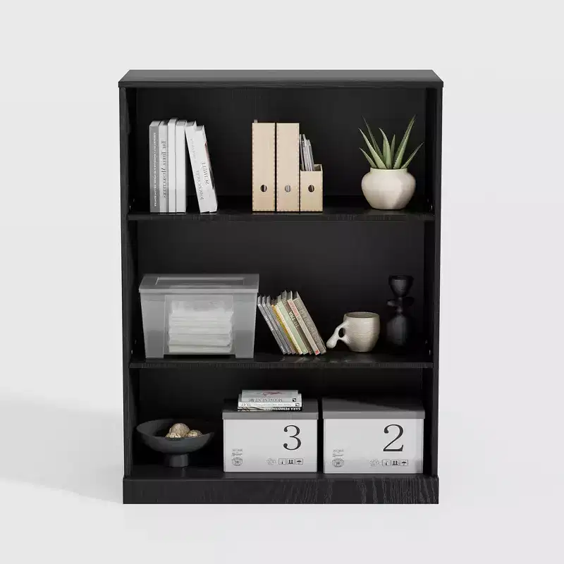 41*31*16 Wood Accent Sideboard Cabinet in Black, Storage Organizer with Adjustable Shelves for Kitchen Bedroom Living Room Dinning Room