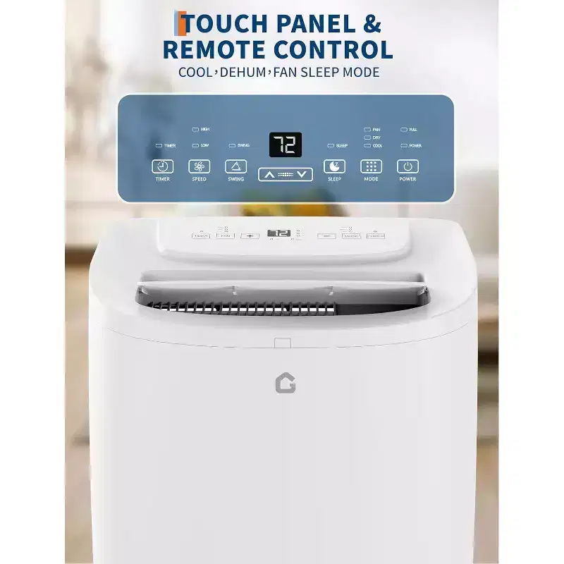 14,000 BTU 3-in-1 Portable Air Conditioner - Cools Up to 700 Sq.Ft, 24H Timer, Remote Control for Bedroom & Office