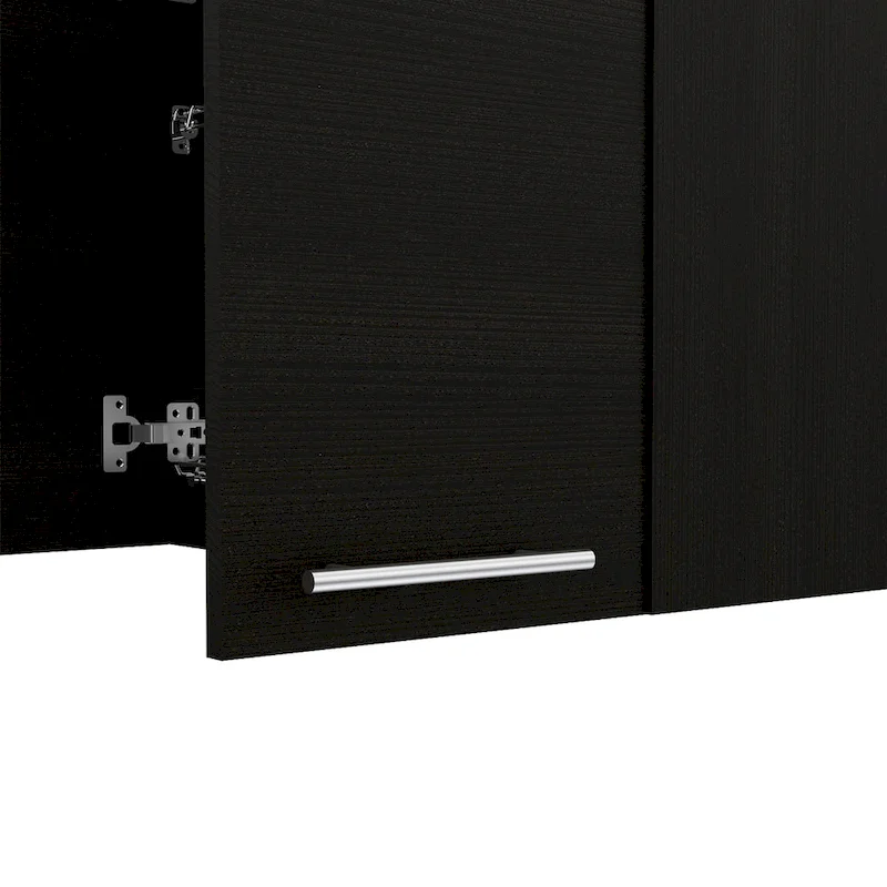 FM Furniture Sitka Wall Cabinet, Two Spacious Divisions