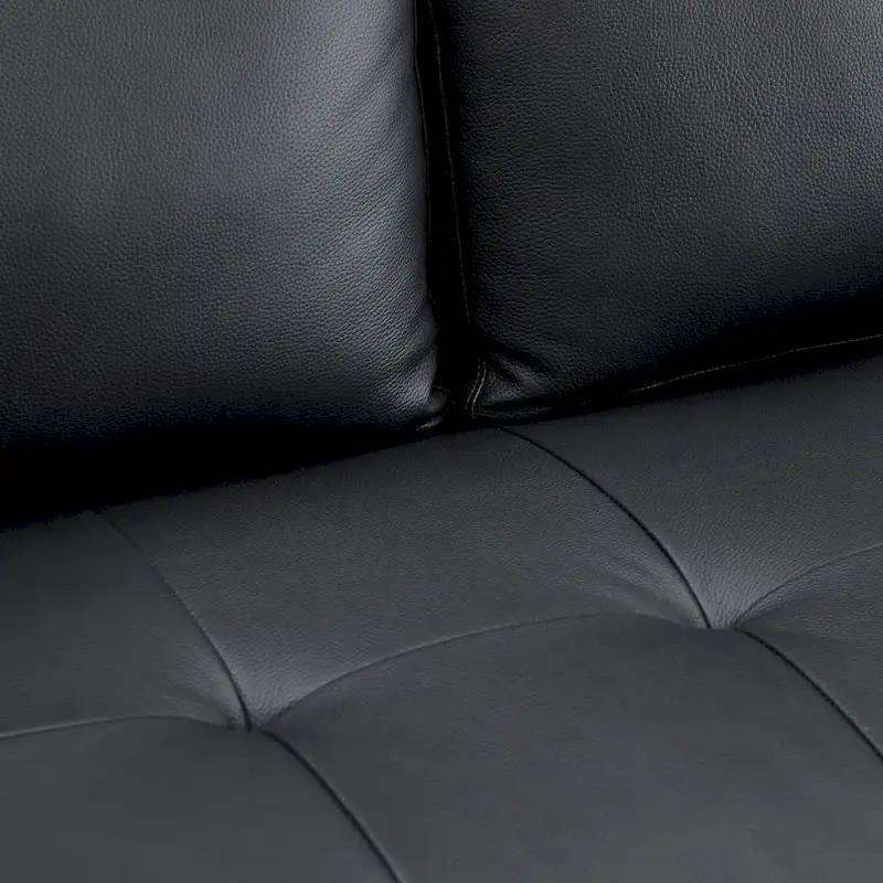 Premium Cowhide Leather Chair With High Density Cushions and Large Seating Space