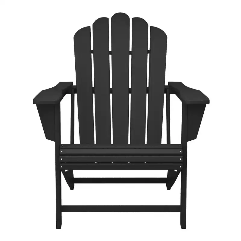 WestinTrends Highland Outdoor Patio HDPE Adirondack Chair With Cup Holder