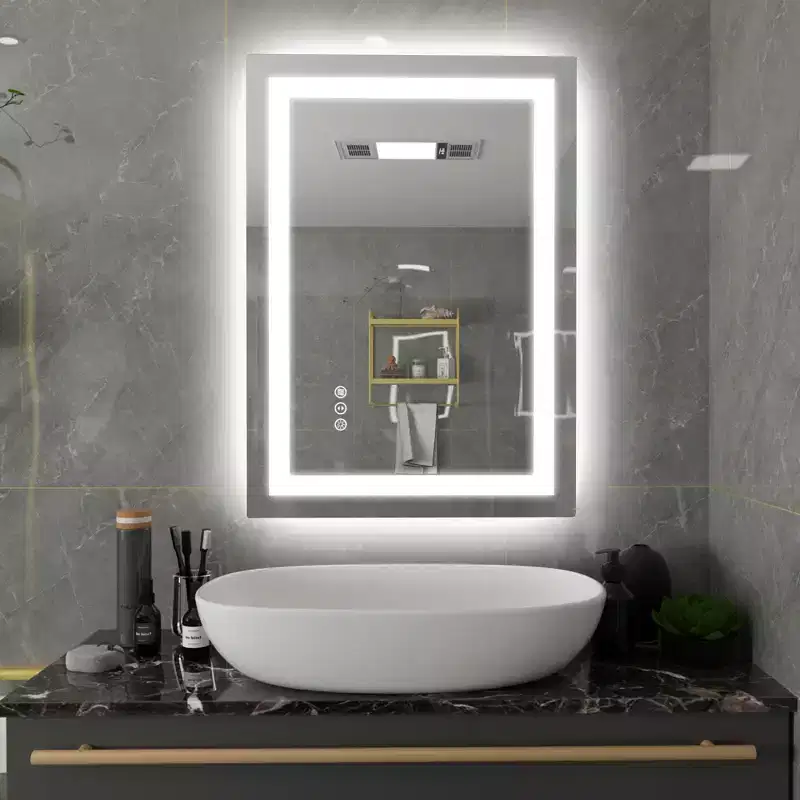 20x28 LED Bathroom Mirror with Dimmable Touch Control, Anti-Fog ETL Wall Vanity Mirror