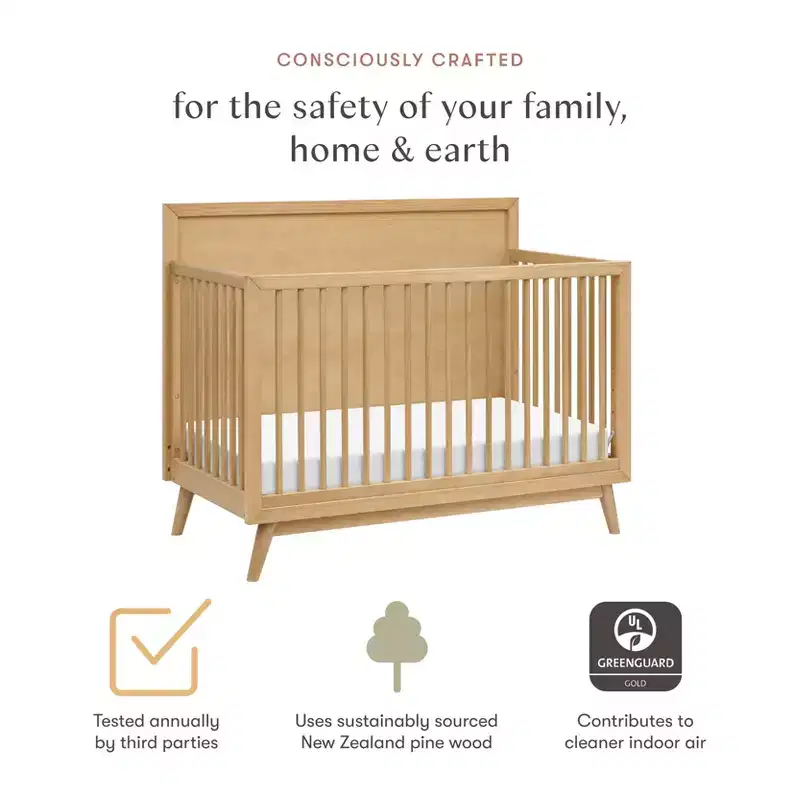 Palma Mid-Century 4-in-1 Convertible Crib