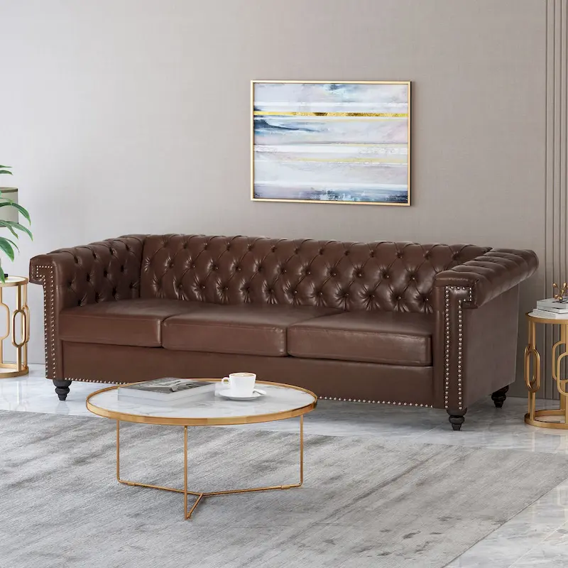 Parkhurst Chesterfield Tufted 3-seat Sofa by Christopher Knight Home