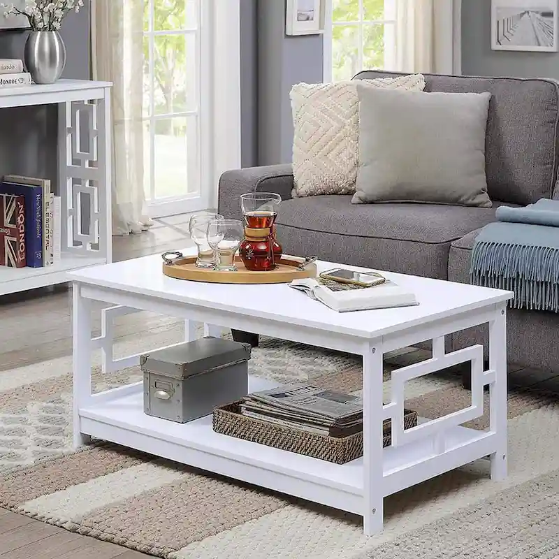 Convenience Concepts Town Square Coffee Table with Shelf