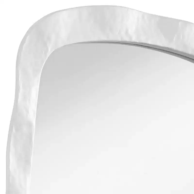 Uttermost Jermaine Textured White 22 1/4 x 38 Wall Mirrors Set of 2