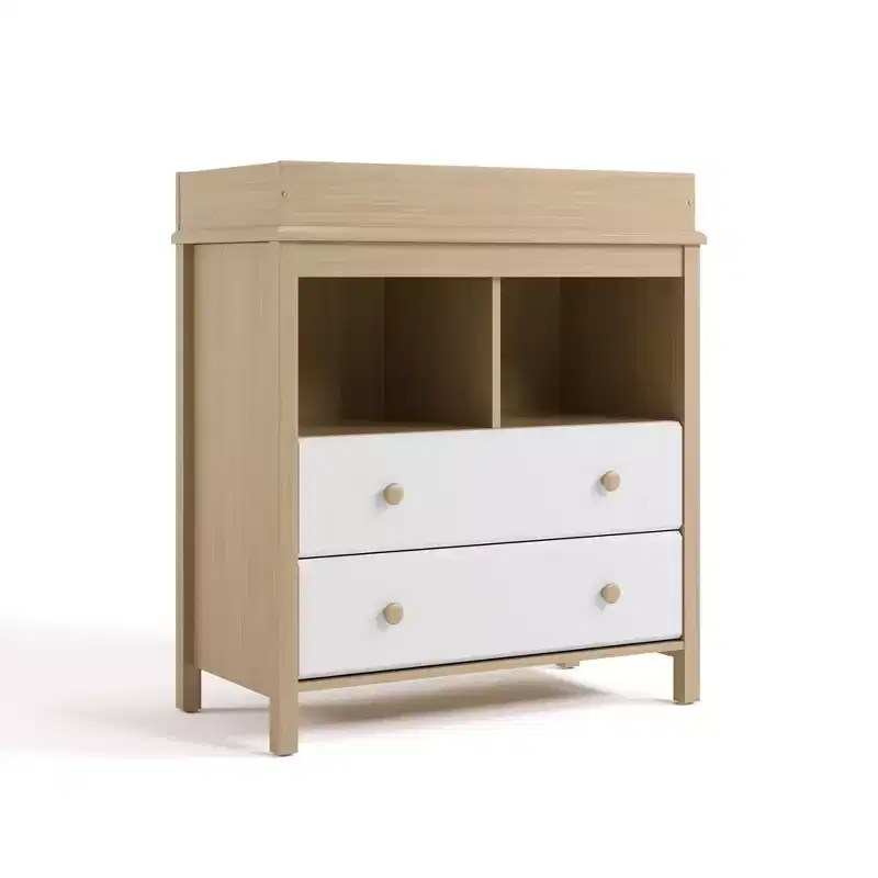 2-Drawer Dresser with Changing Table Topper