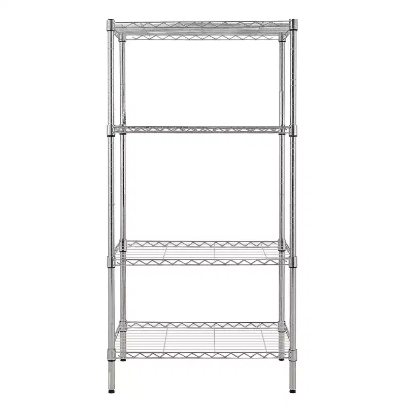 4-Shelf Adjustable Wire Shelving Unit