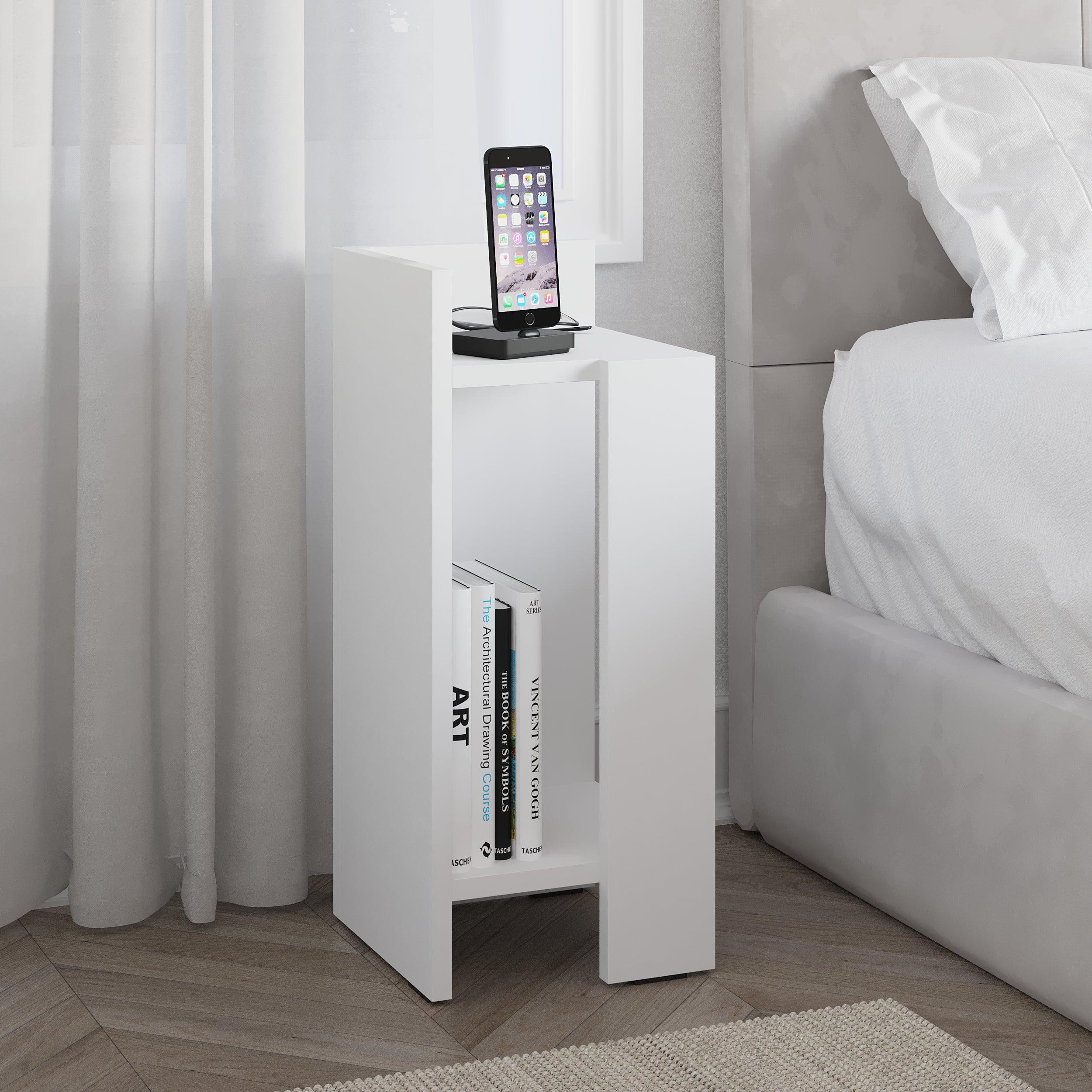 Modern Bedside Table Left Module 25cm Narrow