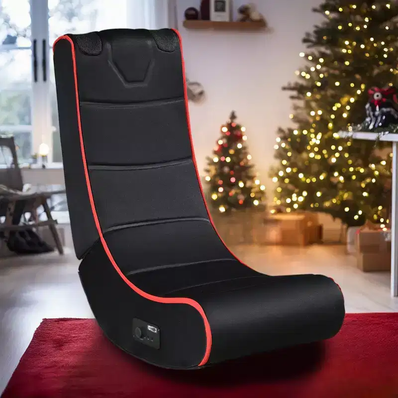 GDFStudio Claudia Bluetooth Floor Foldable Gaming Chair with Built-in Speakers