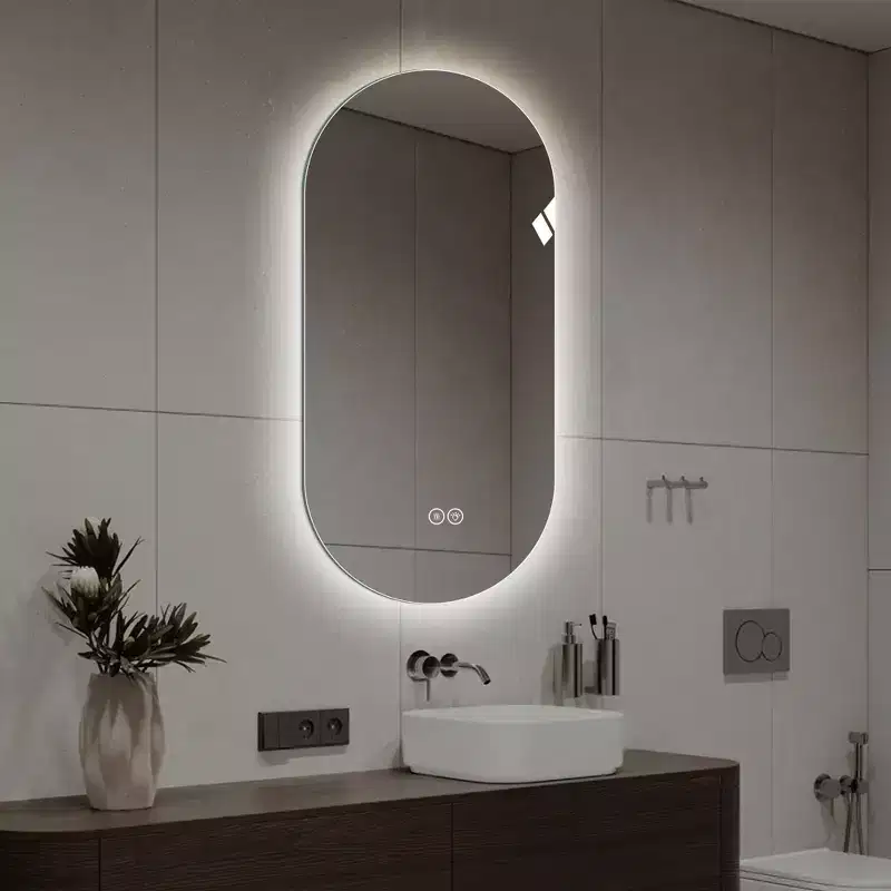 48 x 24 inch Smart Wall Mounted LED Touch Screen Anti-fog Mirror Bathroom Vanity Mirror