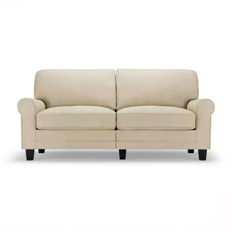 73" RTA Copenhagen Collection Sofa Marzipan - Serta: Compact, Easy-Care Upholstery