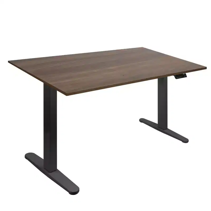 Mount-It! Dual Motor Electric Standing Desk with 55 Tabletop, Adrift & Black
