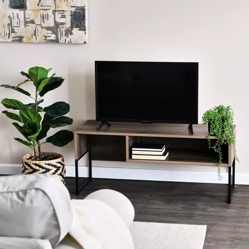 Household Essentials Wrap TV Stand with Storage Compartment