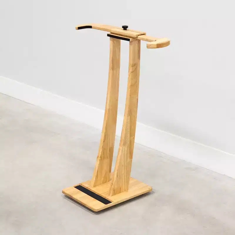 Freestanding Vertical Surfboard Stand - Hardwood Rack for Shortboards, Longboards & SUPs
