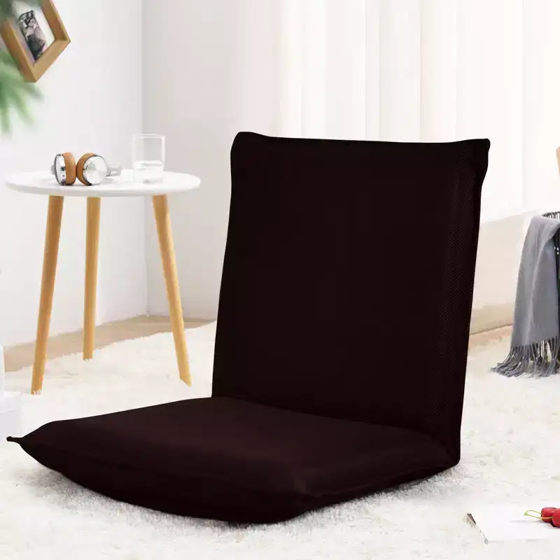 Costway Adjustable Floor Chair Cushioned Lounger Recliner w/ 6-Position Comfortable Back Support & Thick Padded Lazy Sofa Floor Seat Coffee