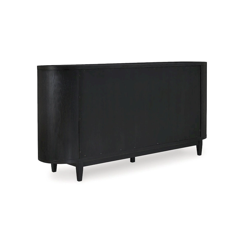 Signature Design by Ashley Rowanbeck Black/Gray Dining Server - 74.13 W x 17.13 D x 35.13 H