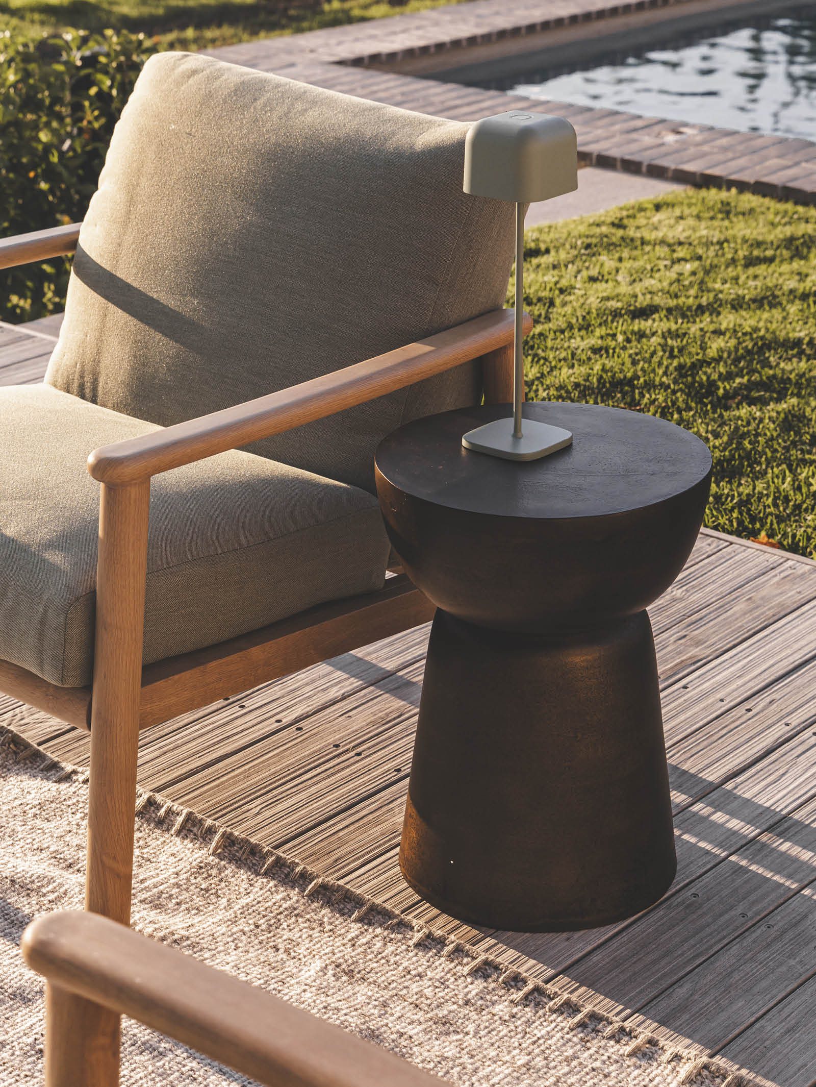 Aluminium Side Table for Patio