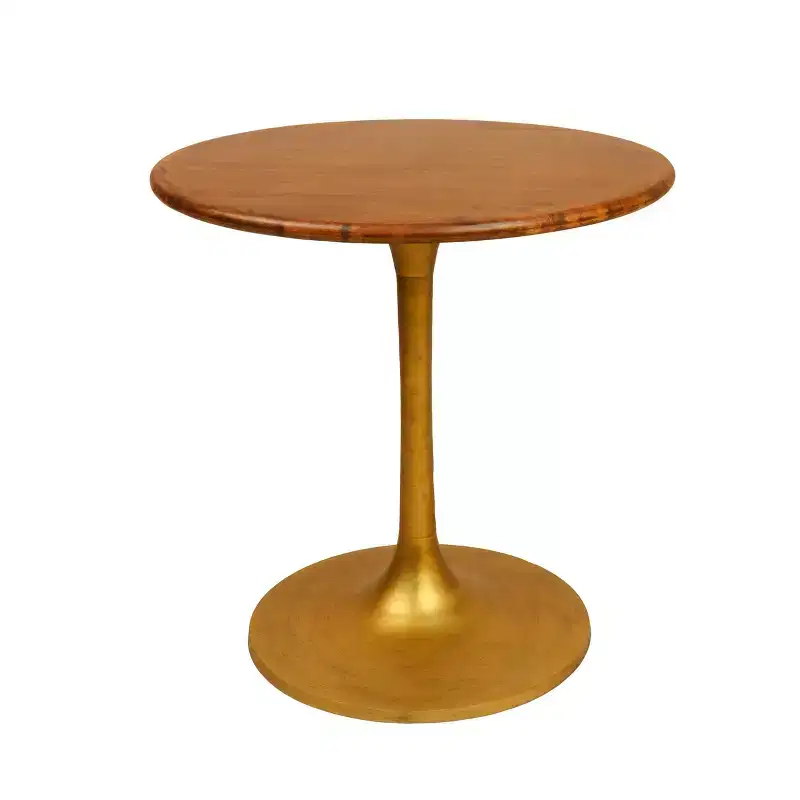 Wood Top Round Dining Table