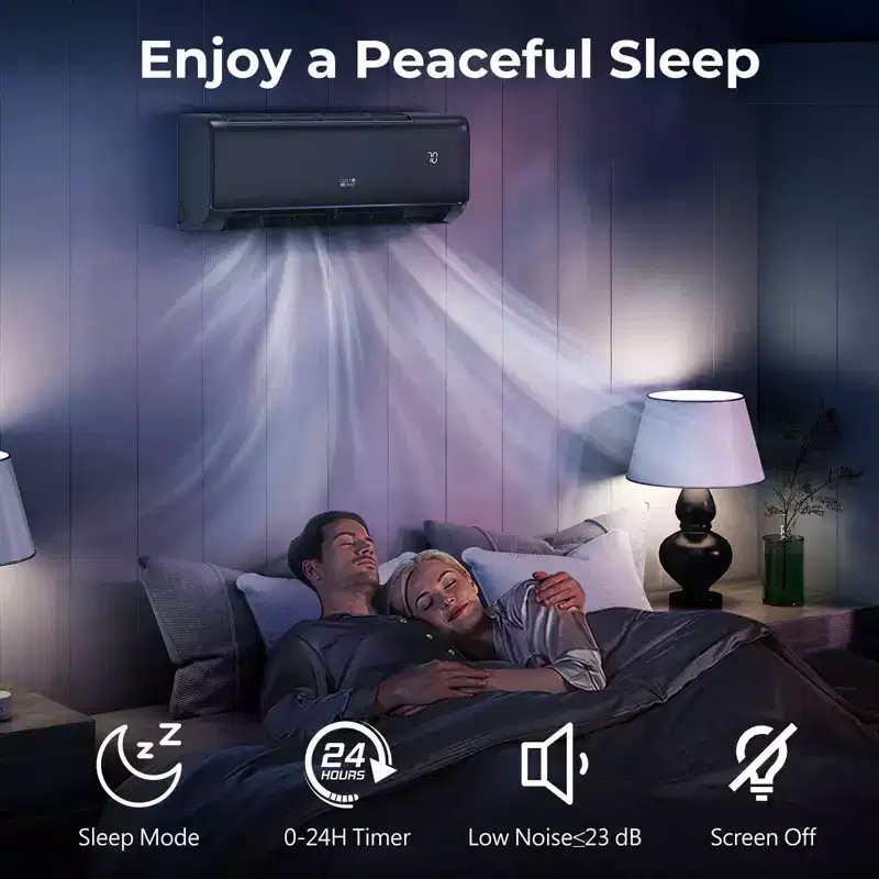Costway 24000 BTU Wifi Enabled Mini Split Air Conditioner & Heater with Heat Pump