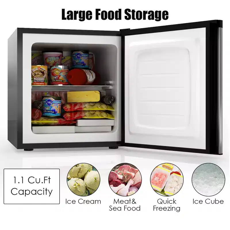 Costway STAKOL 1.1 cu.ft. Compact Single Door Mini Upright Freezer ( Not sold to consumers located in California)