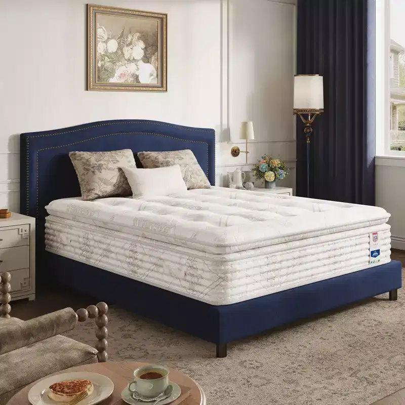 Sailvan 13 Inch Hybrid Mattress, Gel Memory Foam Hybrid Mattress with Fabric Pocket Spring Mattress in a Box
