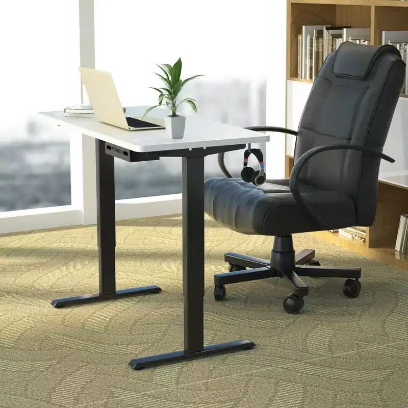 Electric Standing Desk Sit to Stand Height Adjustable Dual Motor White/Black/Grey