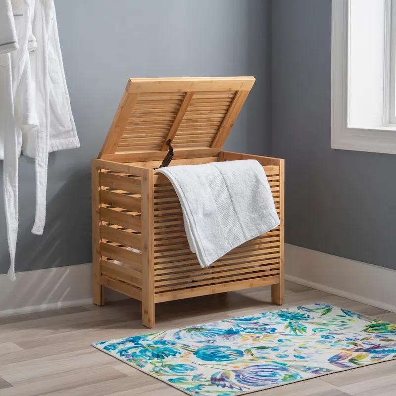 Natural Bamboo Laundry Hamper