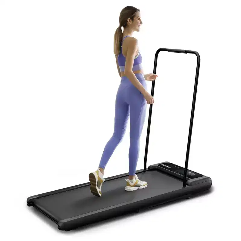 NAYSAYE Folding Portable Treadmill Under Desk Walking Pad Removable Armrests Cushioned Belt for Home Gym and Office