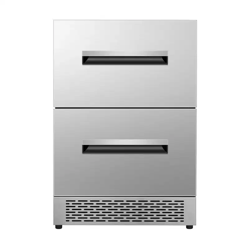Equator 24-in 2 Drawer Freestand/Built-In Convertible Freezer/Refrig Stainless