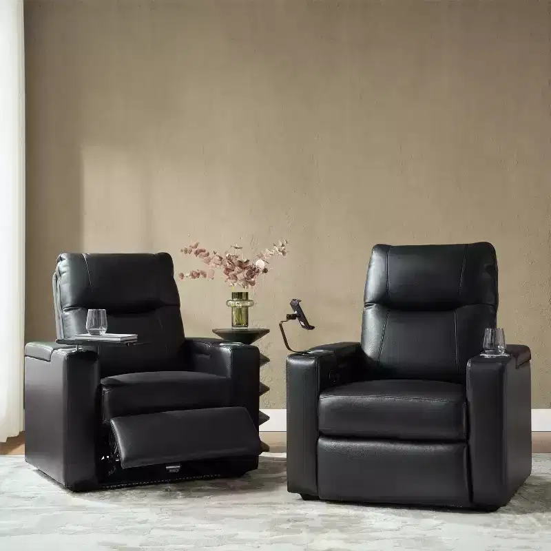 Flora Genuine Leather Recliner Set of 2|HULALA HOME