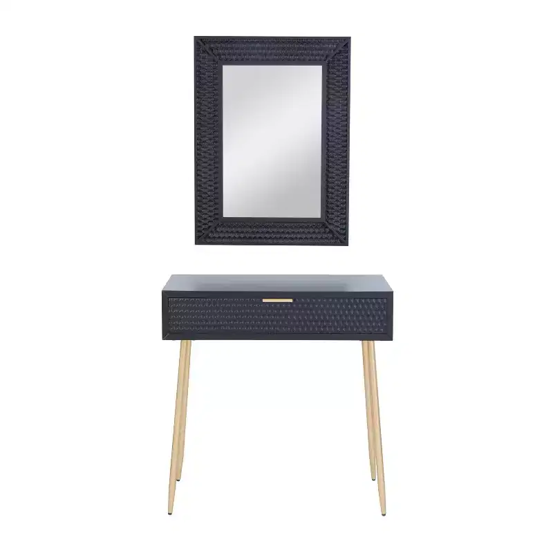 Contemporary Wood Console Tables with Mirror