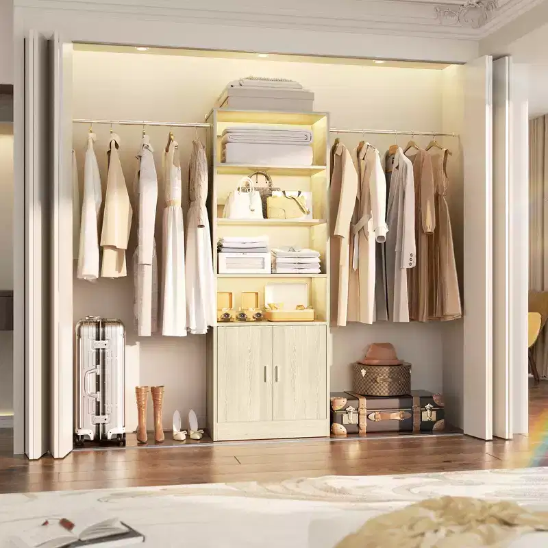 Besiost 25 - 103 Closet System with Cabinets, Wall-mounted Closet Organizer
