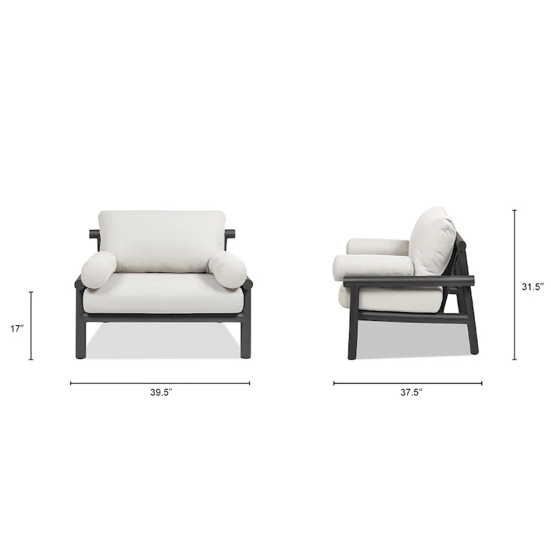 Zara 4-Piece Patio Conversation Set