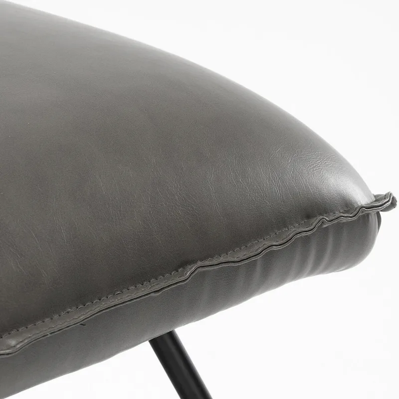 LUE BONA Mid Century Faux Leather Accent Chair With Adjustable Backrest - 31.5 H X 22.2 W X 23.6 D