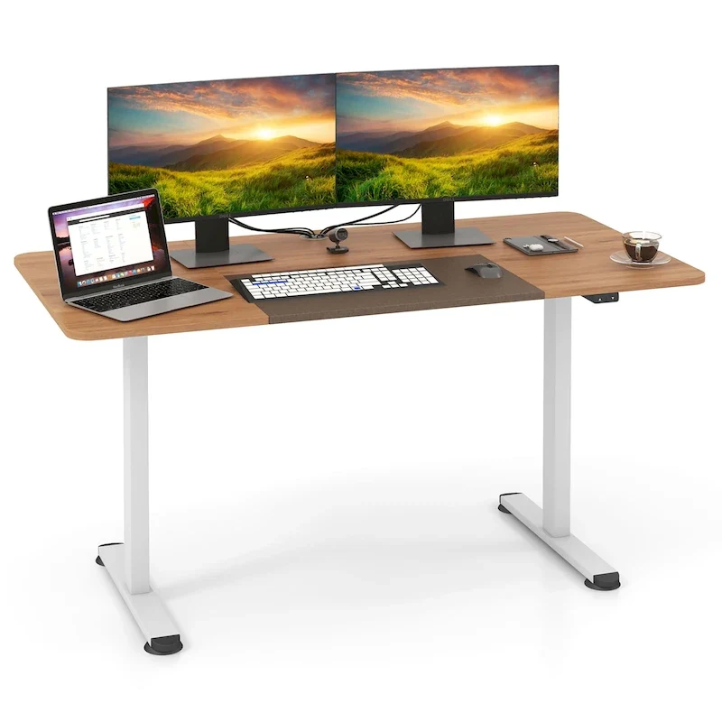 Gymax 55 Electric Standing Desk Height Adjustable Home Office Table