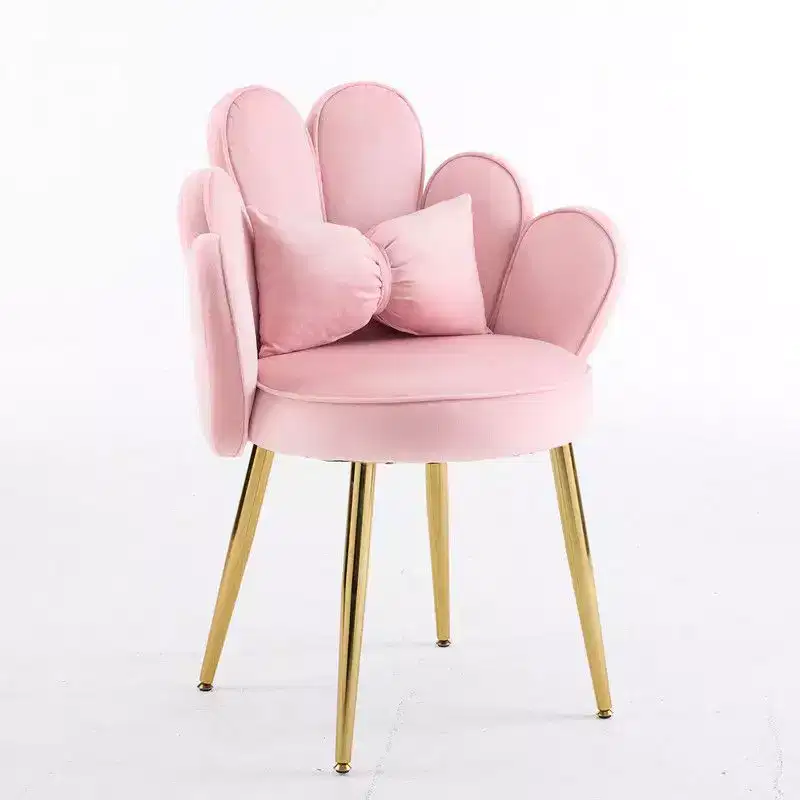 Velvet Accent Chair With Pillows