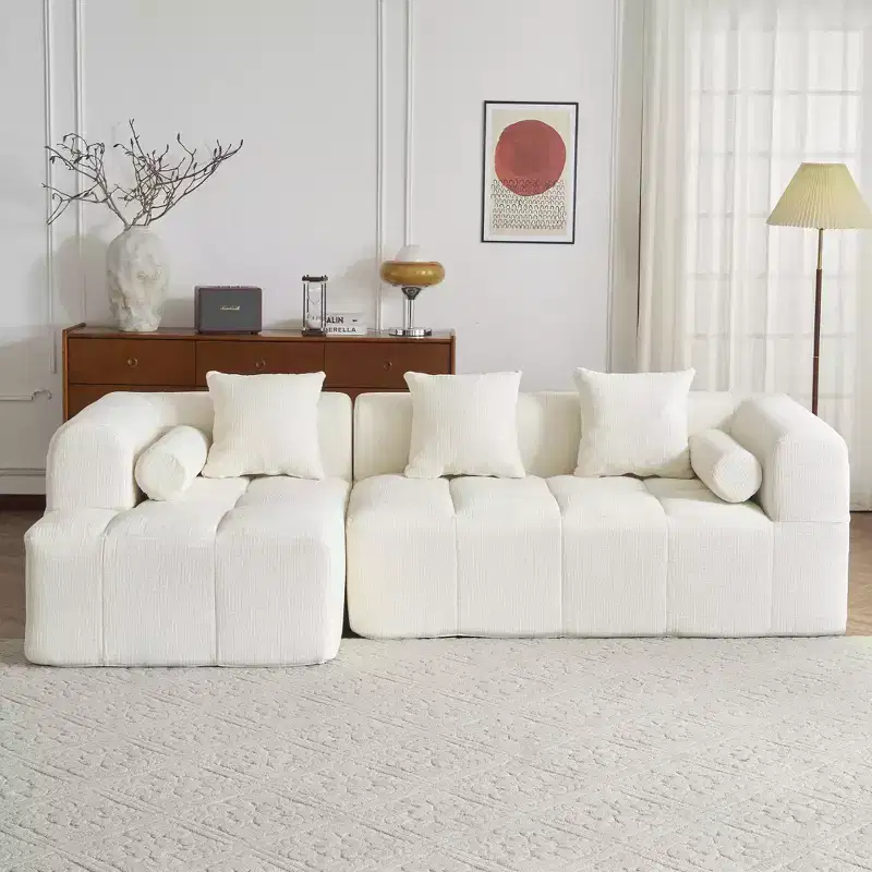 Whisen 101.2 Sectional Sofa Full-Compressed Sofa Modular Sofa Couch Free-combined Sofa