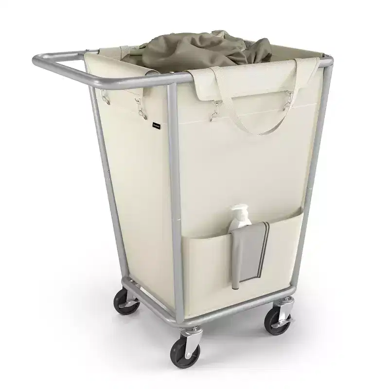 Rolling Laundry Basket with Wheels and Removable Bag - Steel Frame, 34.3 Gallon (130L), 44 lb Capacity
