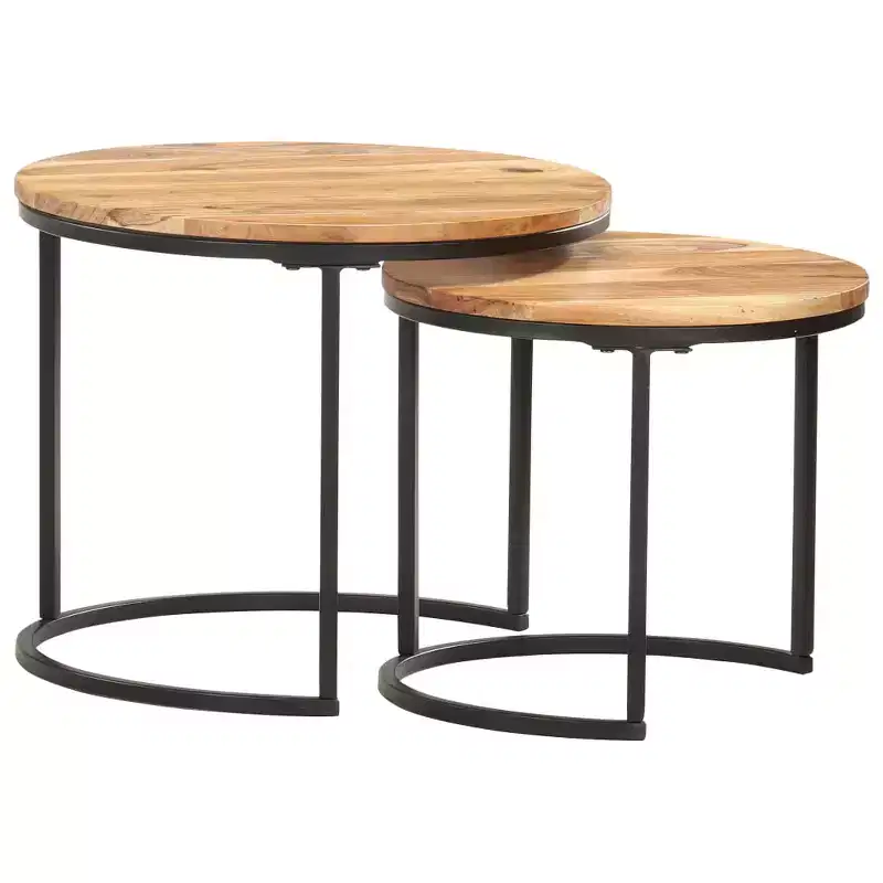 Nesting Table Acacia wood with oil finish