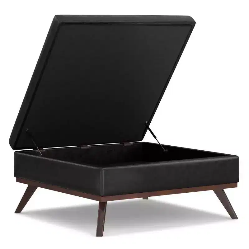 WyndenHall Ethan XL Square Coffee Table Storage Ottoman