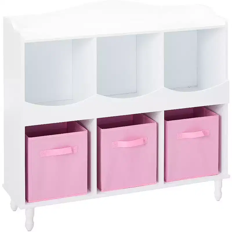 Kings Brand Furniture Brockton 6 Storage Cubbies Storage Cubby, White