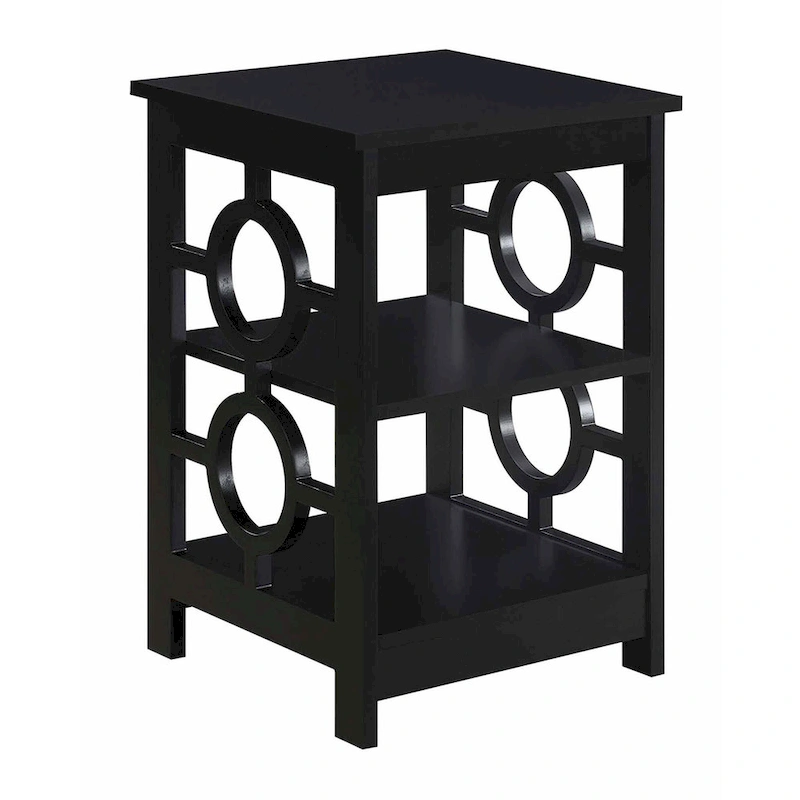 Convenience Concepts Ring End Table with Shelves