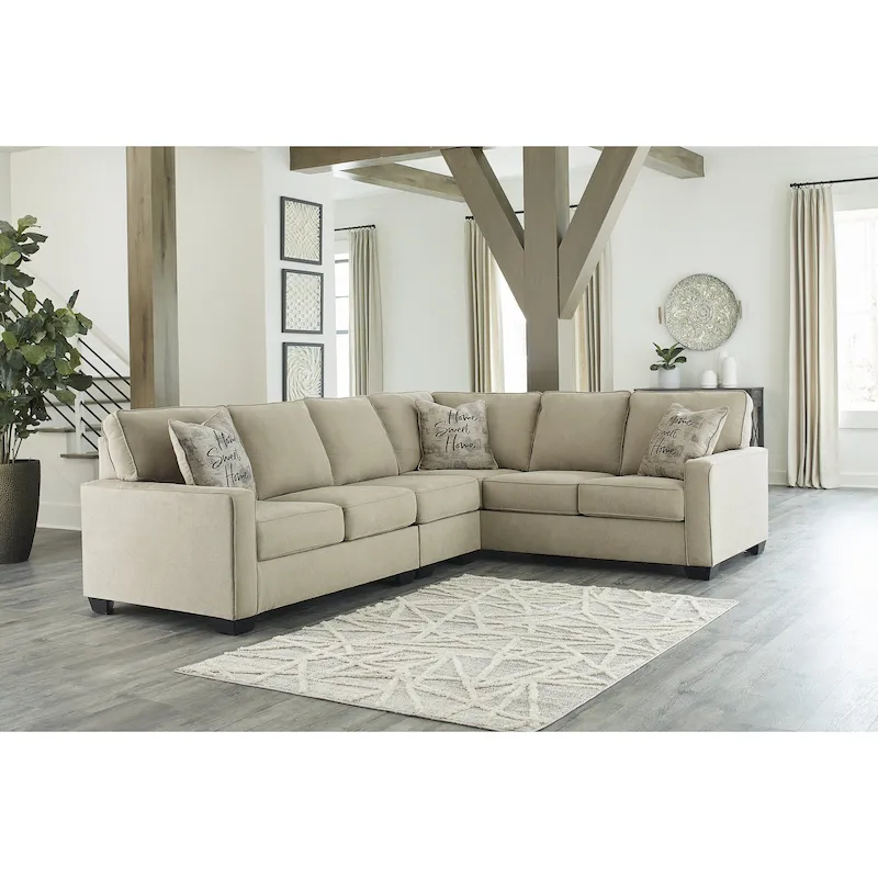 Signature Design by Ashley Lucina 3-Piece Sectional - 119W x 94D x 38H